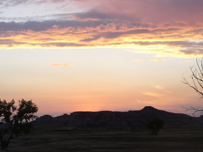 Sunset from camp