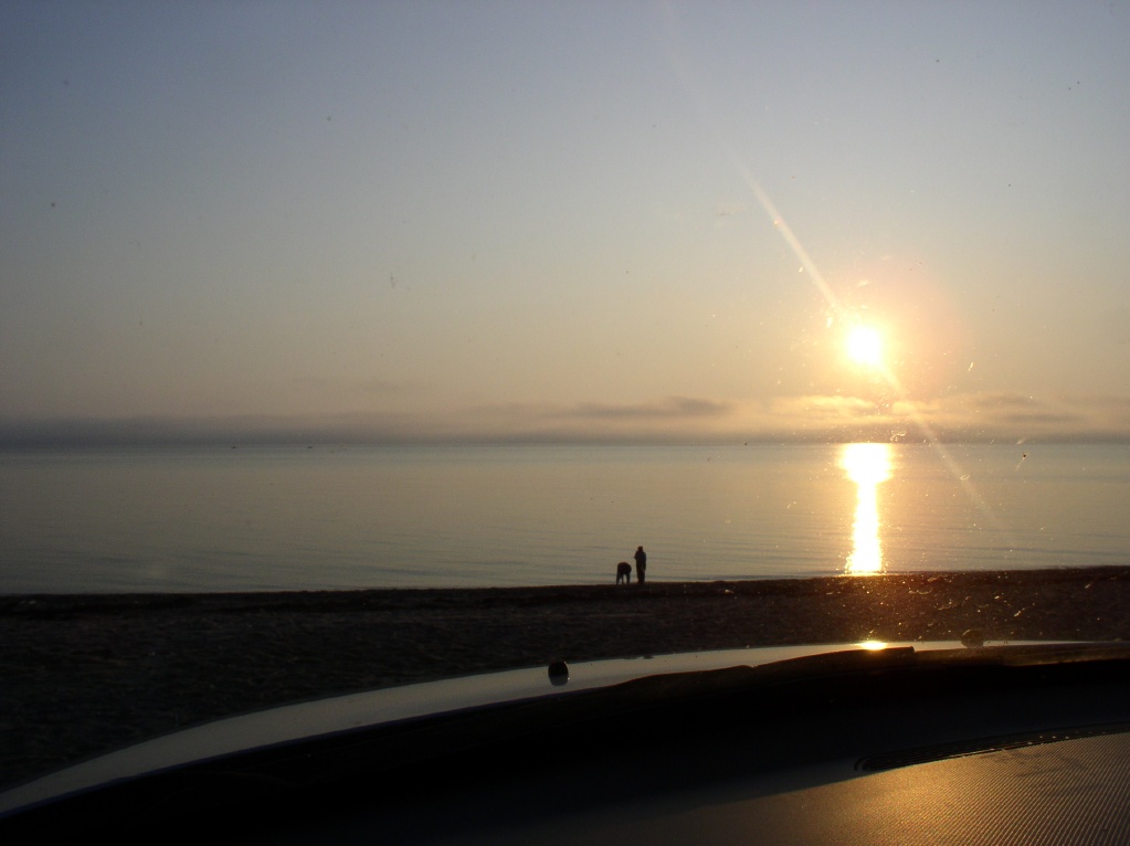 Sunset over tip of Cape cod